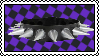 choker on purple checkered bg stamp